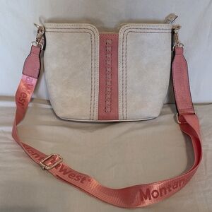 Montana West Pink and Cream Crossbody Bag